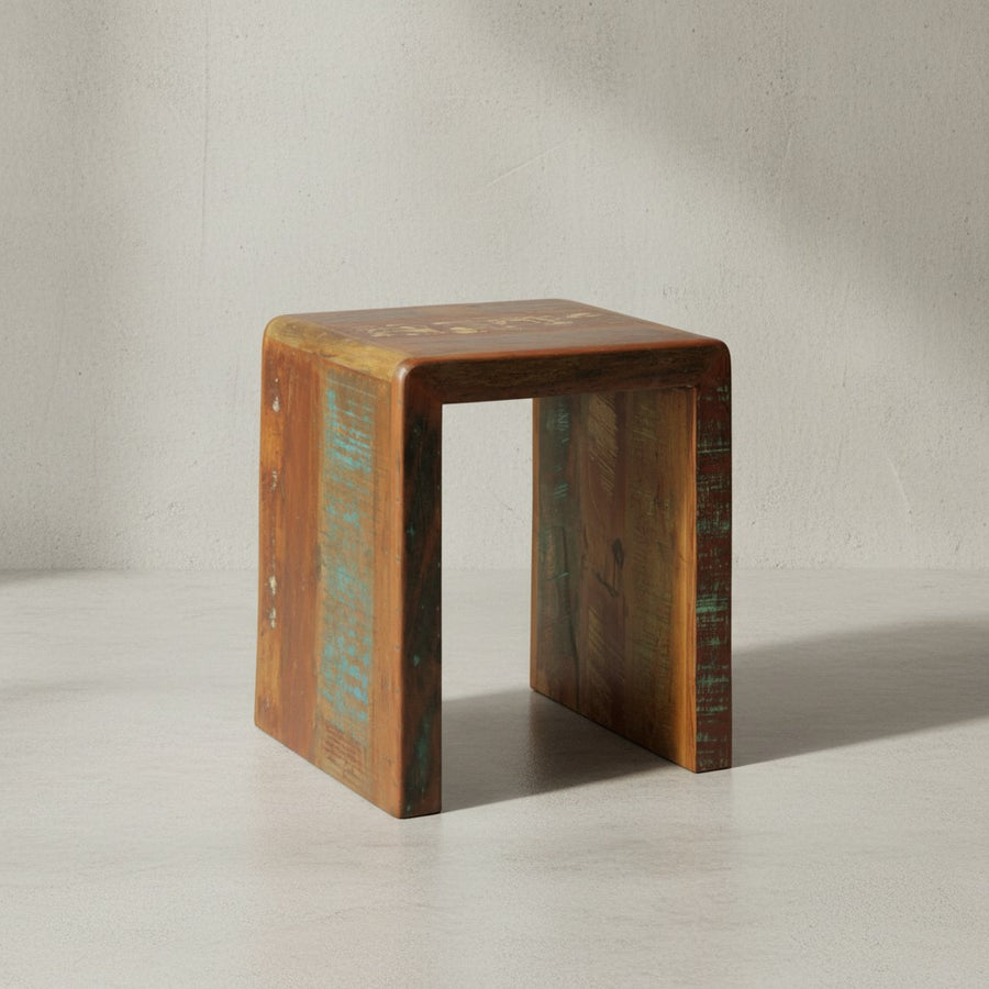 Shabby-Chic Beistelltisch Diana_ Mango-Massivholz_ 30 kg Belastbar - Nachhaltig &amp; Elegant - KADIMA DESIGN_Größe_ 45x40x55 cm_