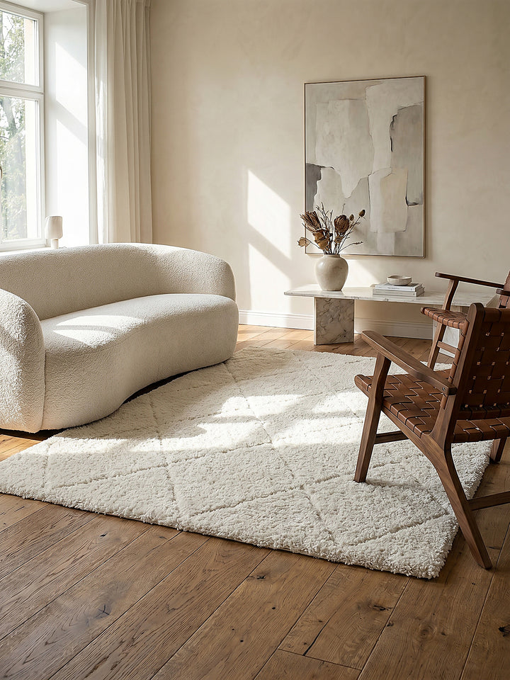 Teppich Creme Farbdetail Muster_