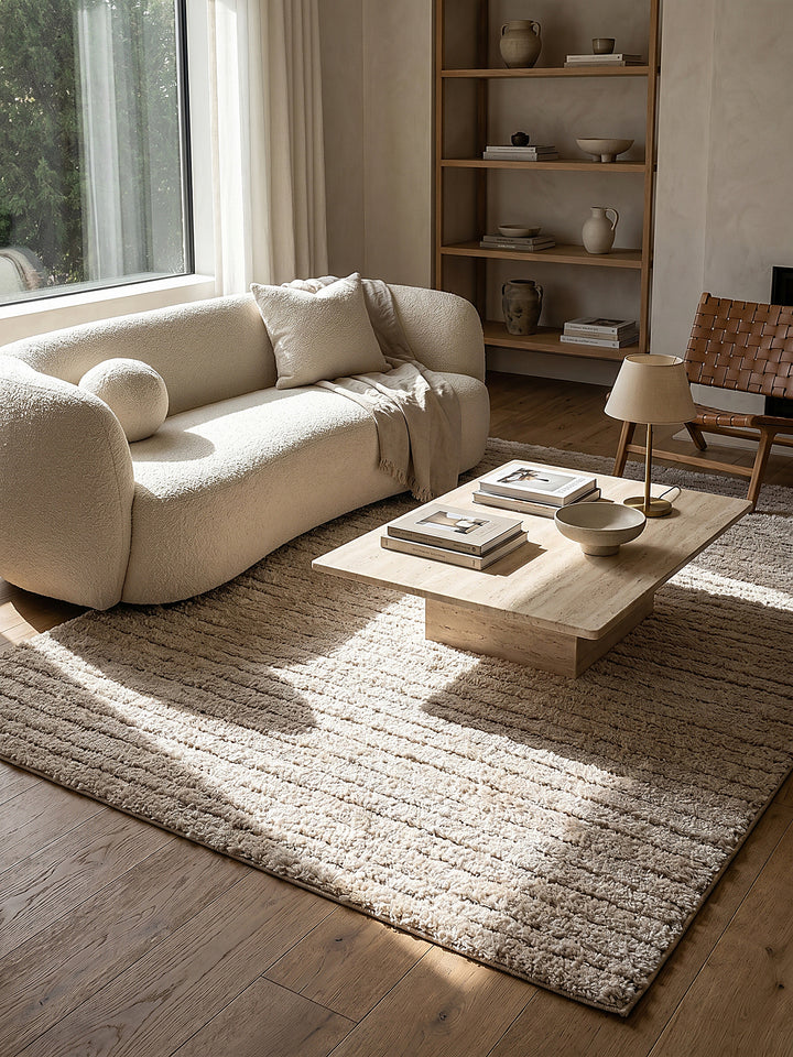 Teppich Beige Farbdetail Muster_