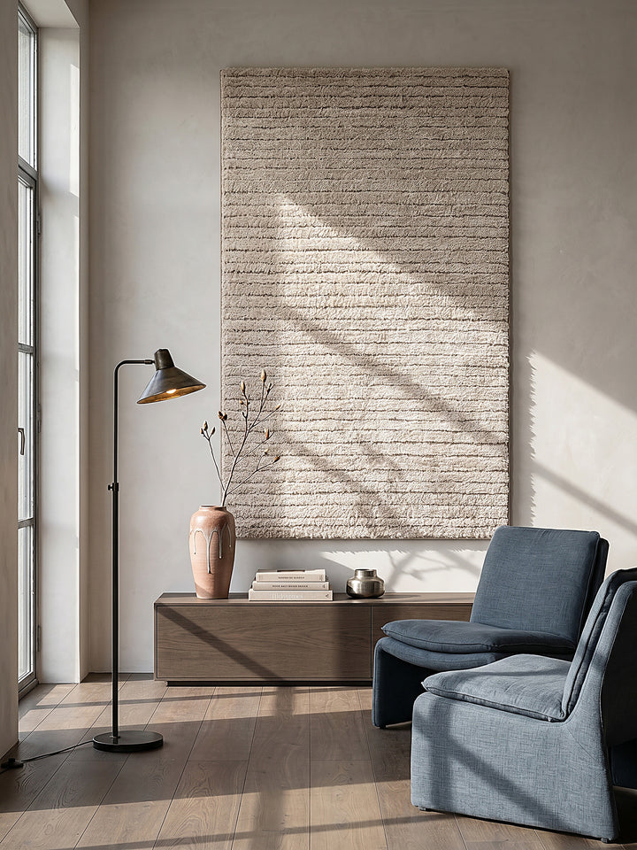 Teppich Beige als Wandteppich_