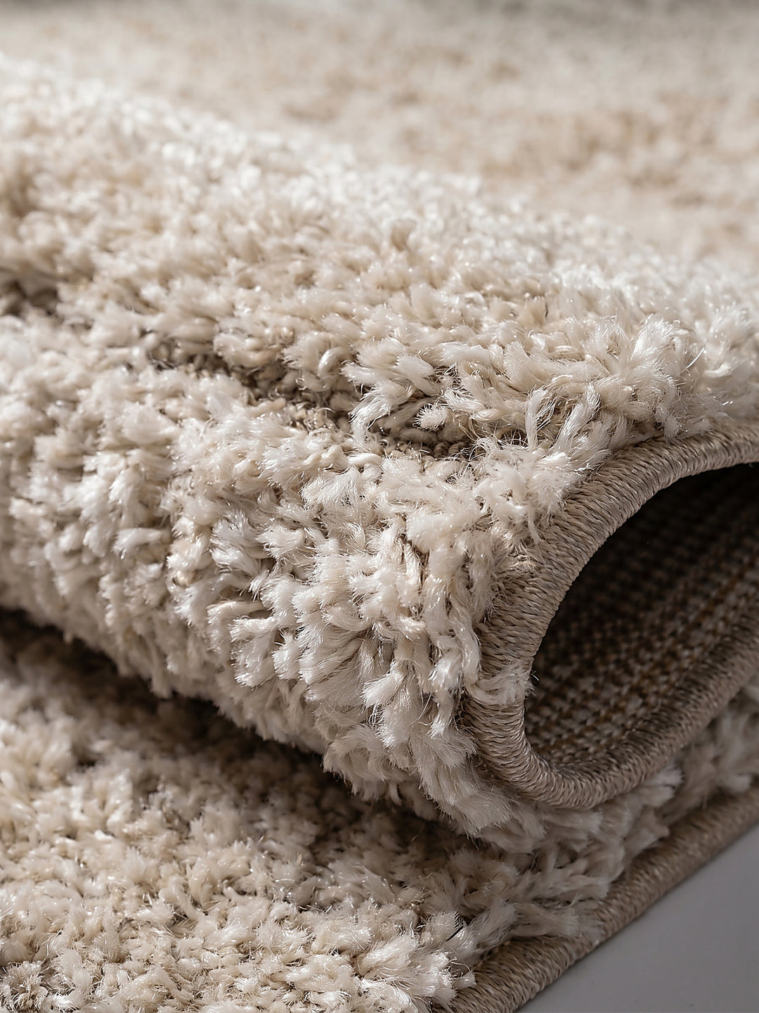 Teppich Beige Webstruktur Nahaufnahme_