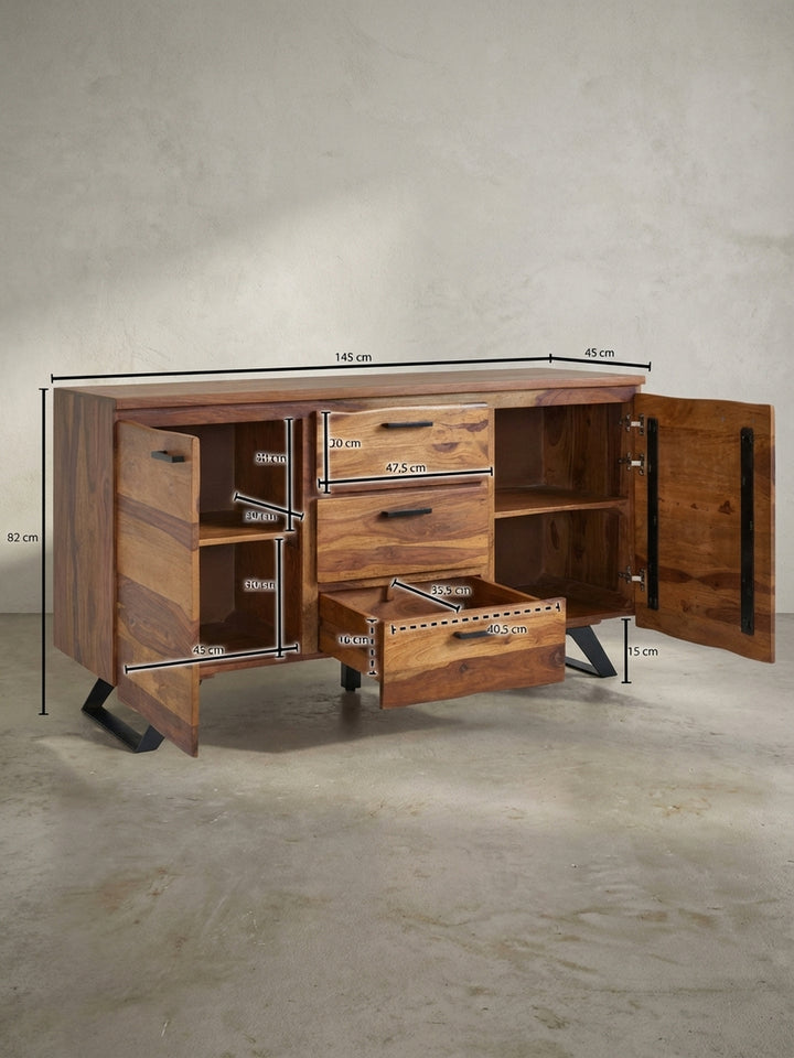 Sideboards Sheesham Massivholz Design Möbel_