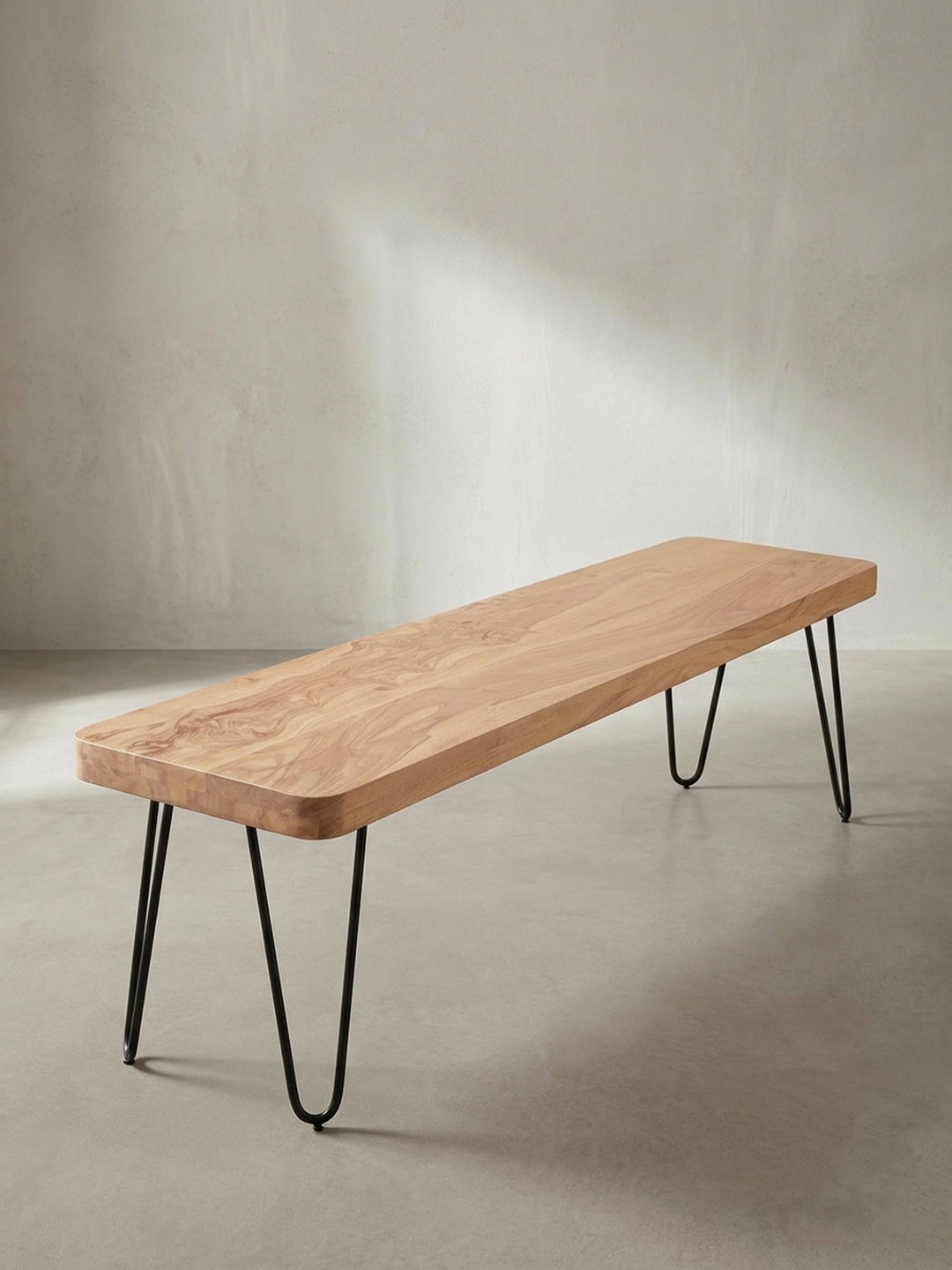 Esszimmerbänke aus honigfarbenem Akazie-Massivholz 160x40x45 cm Design Möbel Premium Qualität modern Esszimmer Einrichtung stilvoll Wohnen Interior Zuhause Wohnzimmer hochwertig elegant_