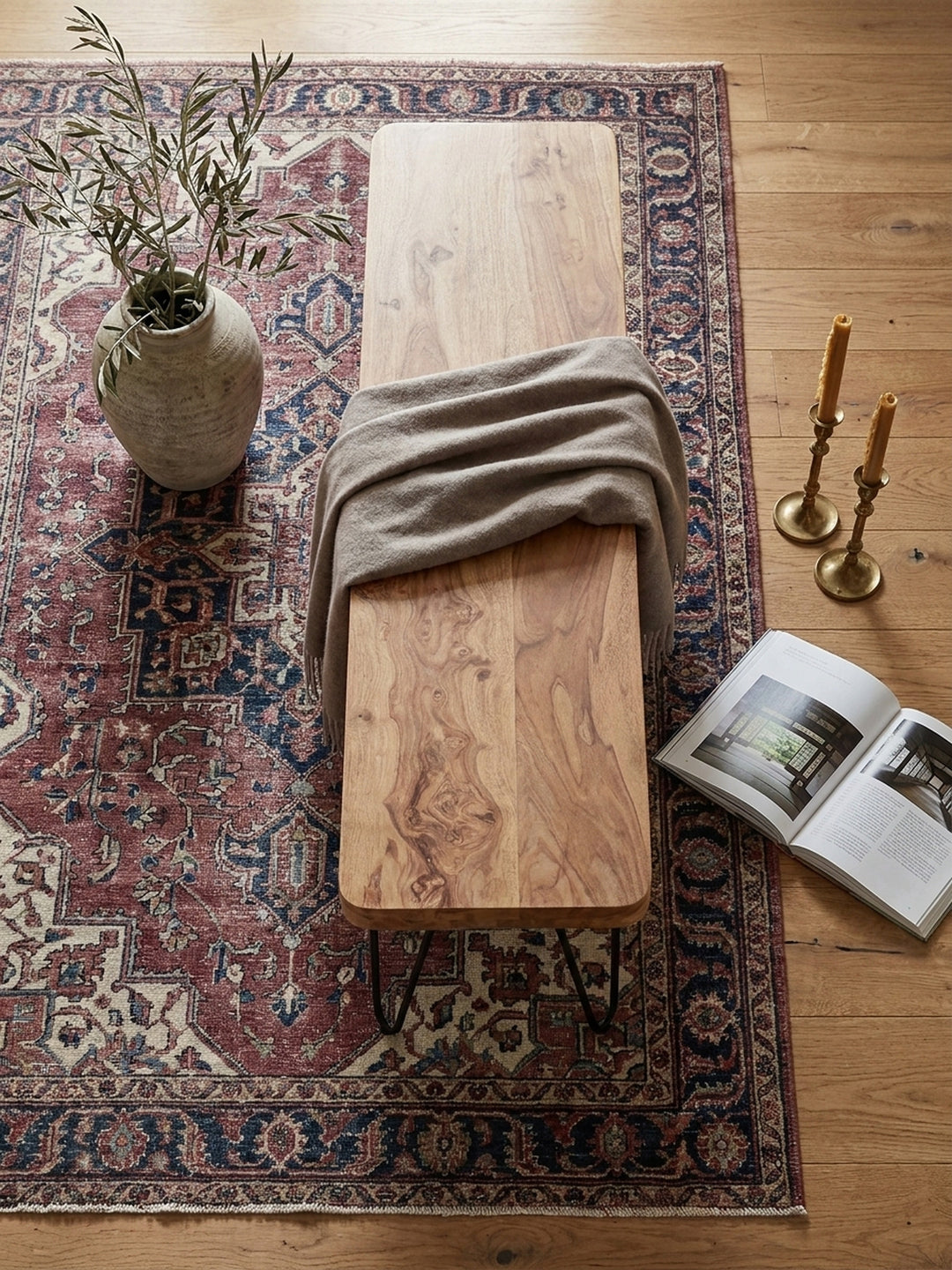 Esszimmerbänke Akazie Massivholz natur 160x40x45 cm Wohnidee Esszimmer Einrichtungsidee stilvoll kombinieren Design Möbel Inspiration Wohnen Interior Zuhause Wohnzimmer modern hochwertig_