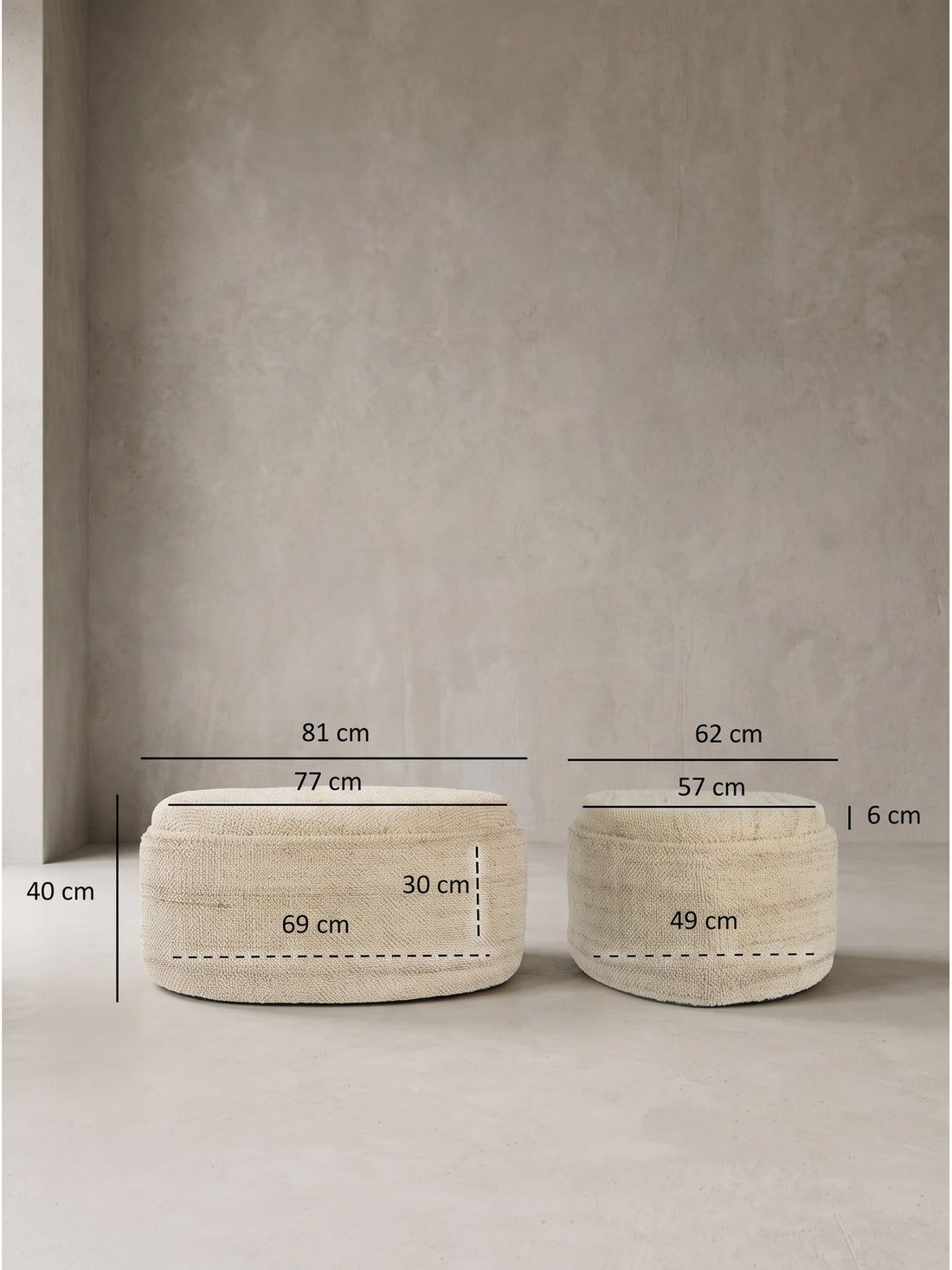 Maßzeichnung COIMBRA – Sand