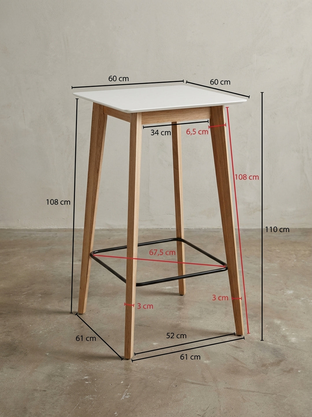 Bar- &amp; Stehtische Eiche Massivholz Design Möbel_
