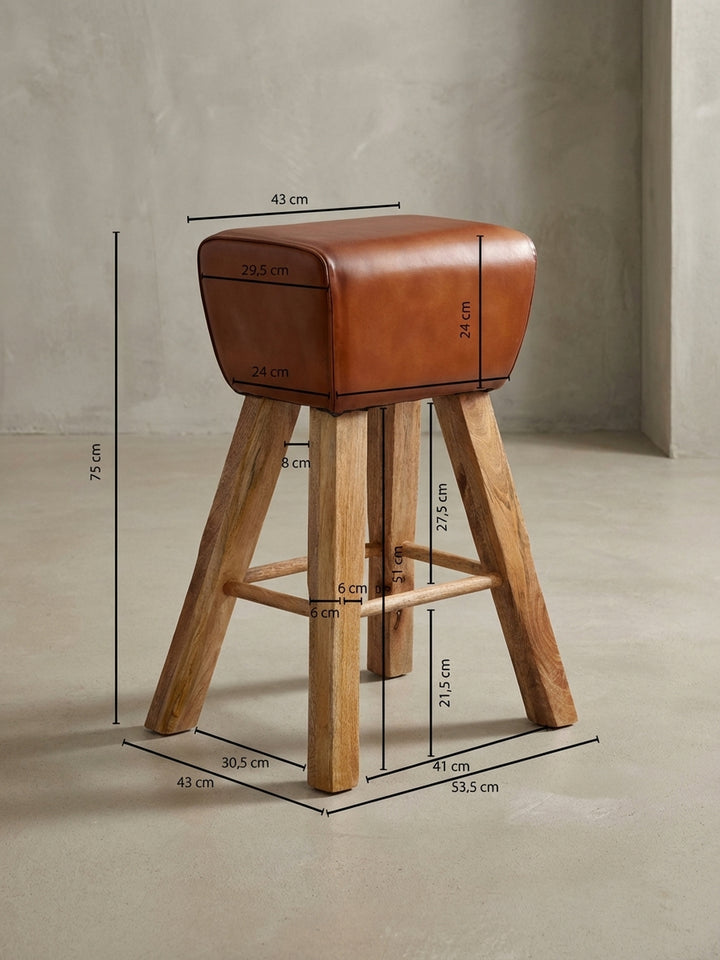 Barhocker Mango Massivholz Design Möbel_