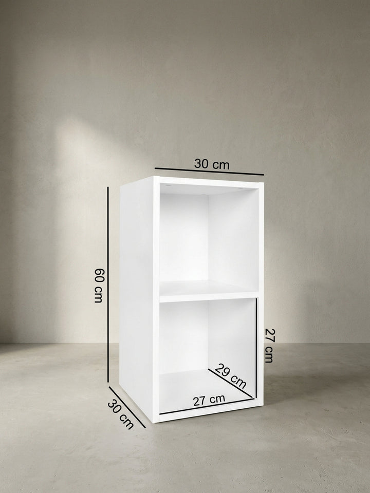 Technische Zeichnung des Standregals WL5.175 mit exakten Maßangaben Breite 30 cm Höhe 60 cm Tiefe 30 cm sowie den detaillierten Innenmaßen._