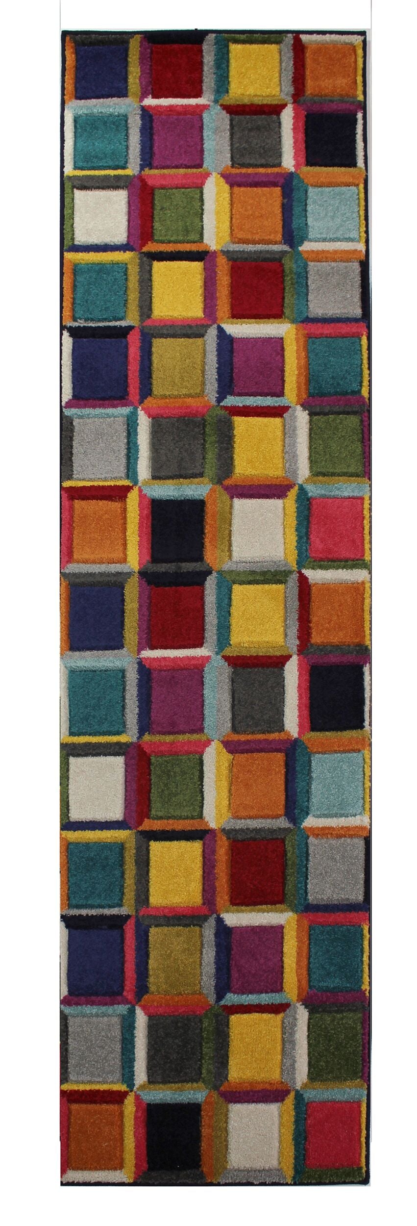 Stilvoller Teppich mit geometrischem Muster und Jute-Rücken MEON JOE von Kadima Design _Multi_#sku_BARK503119368553-BARK503119369330#