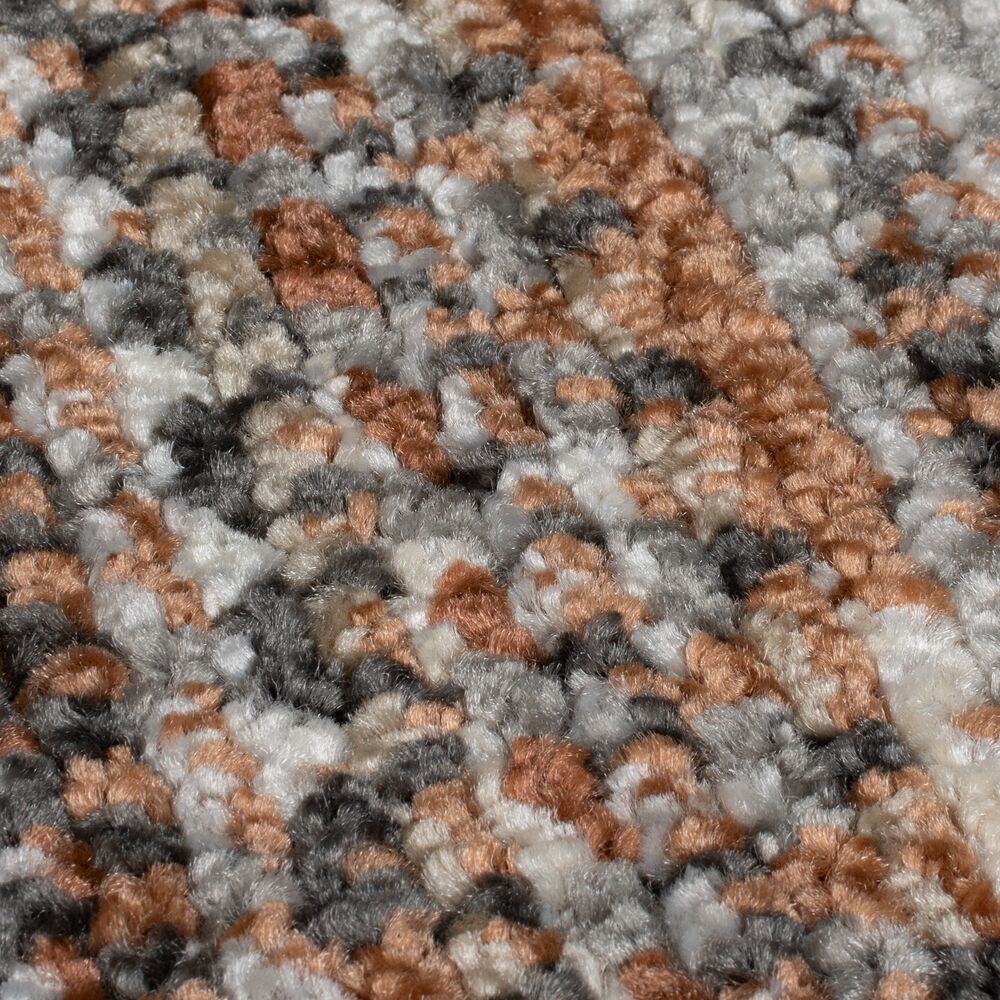 Geometrischer Wohnzimmer-Teppich in Naturfarben_Orange_Rechteckig_
