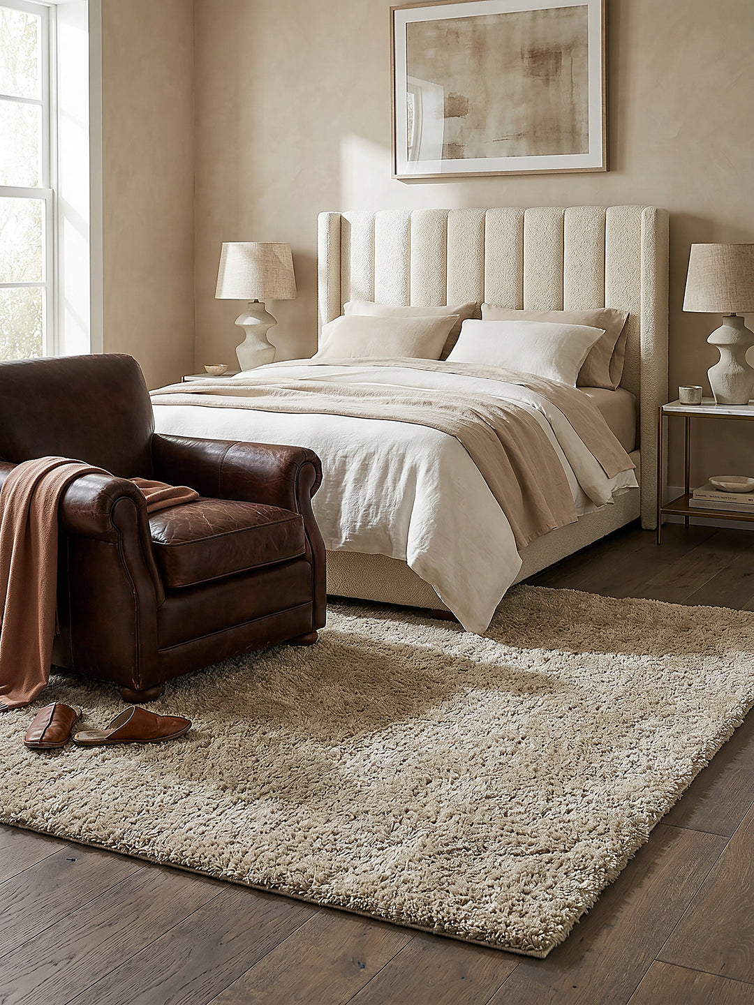 Teppich Beige Textur Nahaufnahme_
