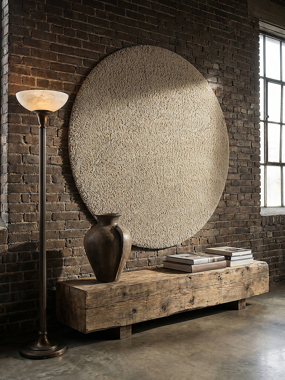 Teppich Beige als Wandteppich_