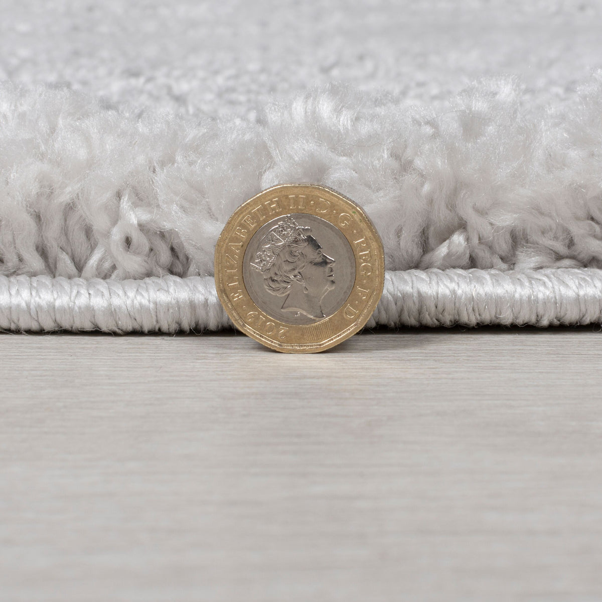 Teppich Hochflor Shaggy-Design - teddyweich LYNE - Grau 60x230 cm Läufer
