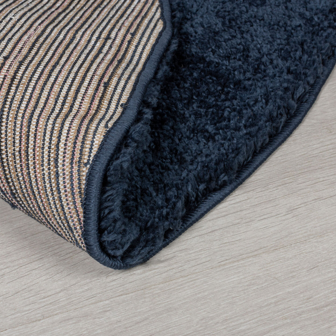 Strapazierfähiger und Kuscheliger Hochflor-Teppich LYNE von Kadima Design_Blau_#sku_BARK503119375058#