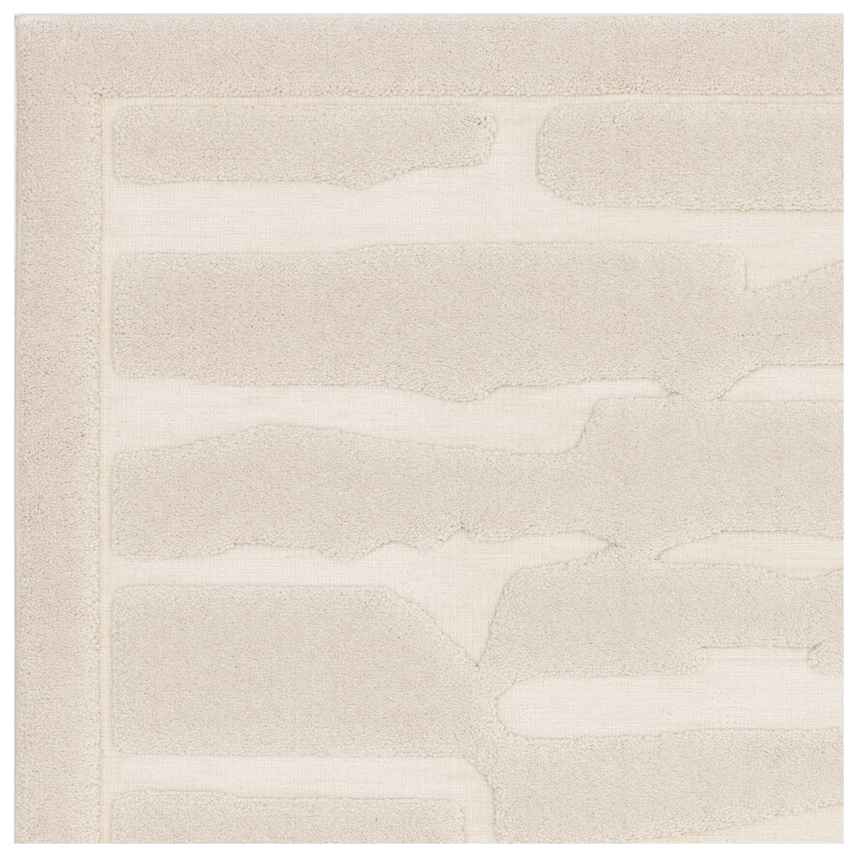 Teppich mit 3D-Effekt - 120x170cm - 1-7cm Gesamthöhe - abstrakte Strukturen - rutschfester Baumwollrücken für Sicherheit - Kadima Design_