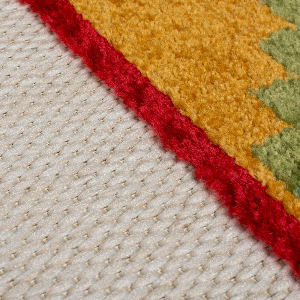 Superweicher_ pflegeleichter Outdoor-Teppich mit geometrischem Muster in Multicolor - Kadima Design Kollektion BLYDE_Multi_