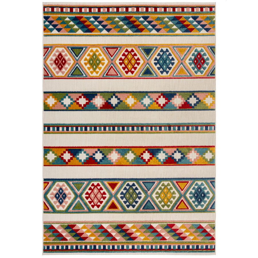 Outdoor-Teppich Sonnenstrahlen-Design - wasserdurchlässig - regenbogen BLYDE_Rechteckig_