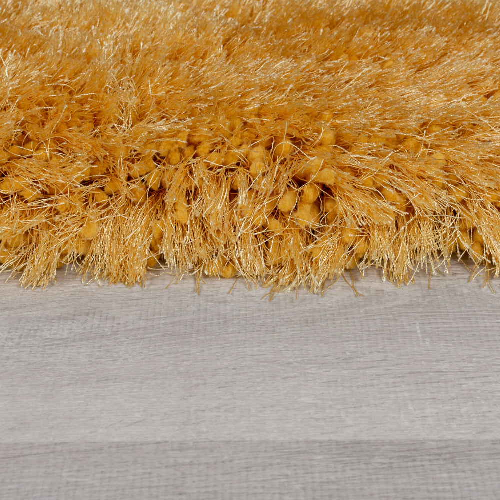 Teppich Hochflor Modern-Design - superweich ORWELL - Senfgelb 120x170 cm_Rechteckig_