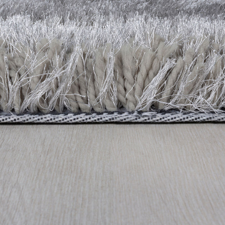 Teppich Hochflor Modern-Design - superweich ORWELL - Silber 120x170 cm_Rechteckig_