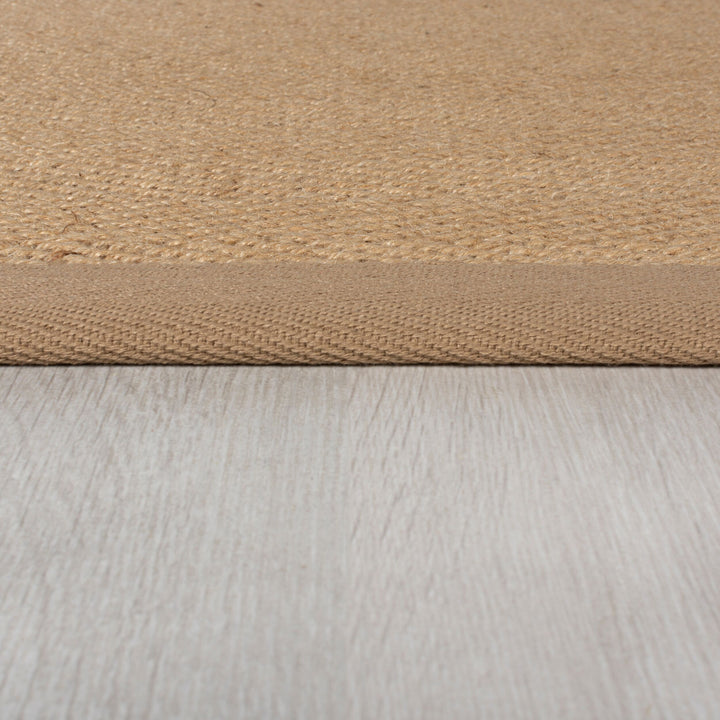 Teppich Jute mit Bordüre - Geometrisch-Design TRENT KIRA_Rechteckig_