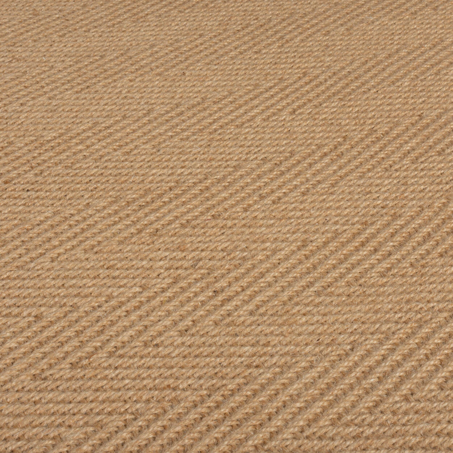 Jute-Teppich mit Fischgrätenmuster und Bordüre TRENT KIRA_Rechteckig_
