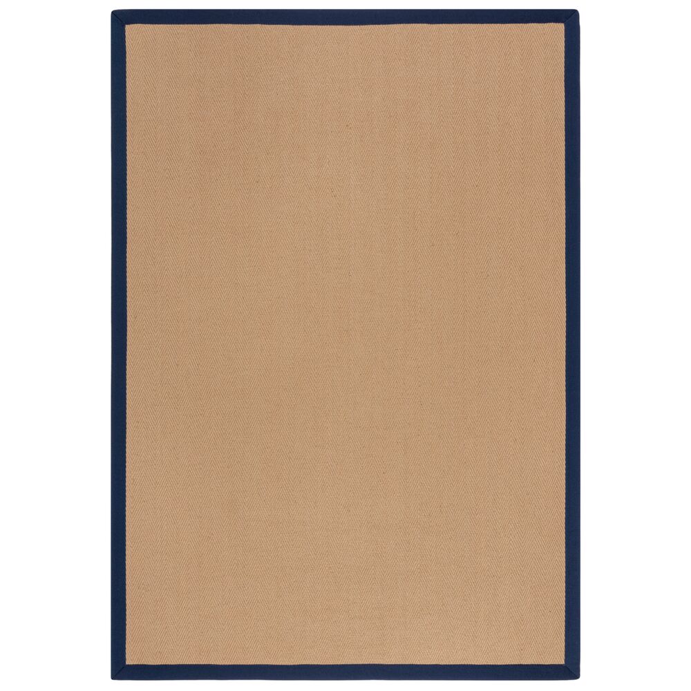 Jute-Teppich mit Fischgrätenmuster und Bordüre TRENT KIRA_Rechteckig_