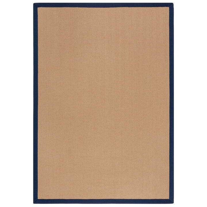 Jute-Teppich mit Fischgrätenmuster und Bordüre TRENT KIRA_Rechteckig_
