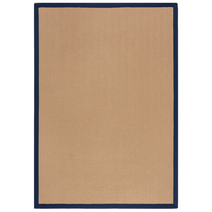 Jute-Teppich mit Fischgrätenmuster und Bordüre TRENT KIRA_Rechteckig_