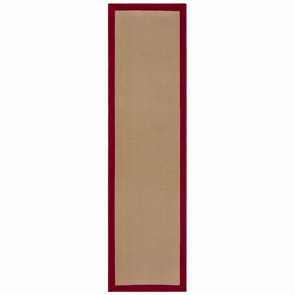 Jute-Teppich mit Fischgrätenmuster und Bordüre TRENT KIRA_Läufer_