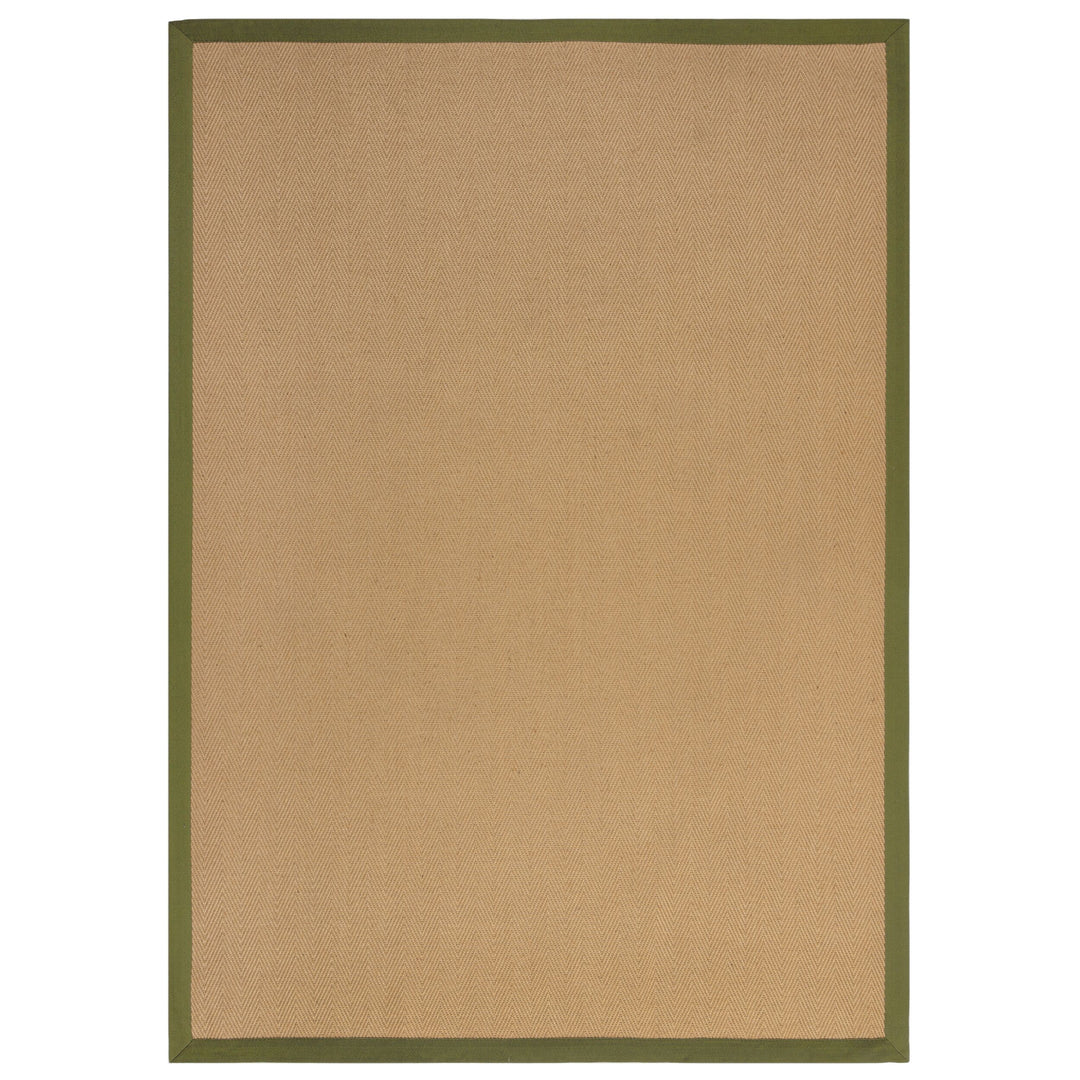 Jute-Teppich mit Fischgrätenmuster und Bordüre TRENT KIRA_Rechteckig_