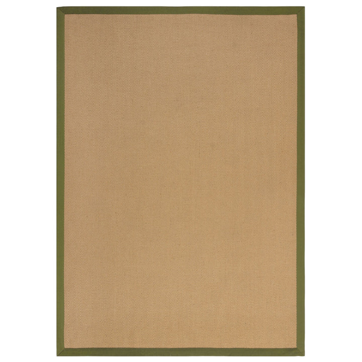 Jute-Teppich mit Fischgrätenmuster und Bordüre TRENT KIRA_Rechteckig_