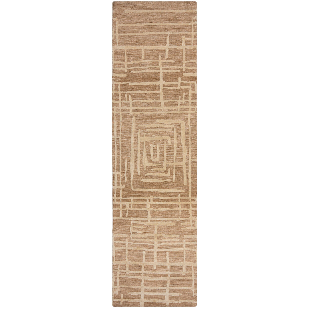 Teppich Kurzflor Labyrinth Muster - Geometrisch - Wohnzimmer_Läufer_