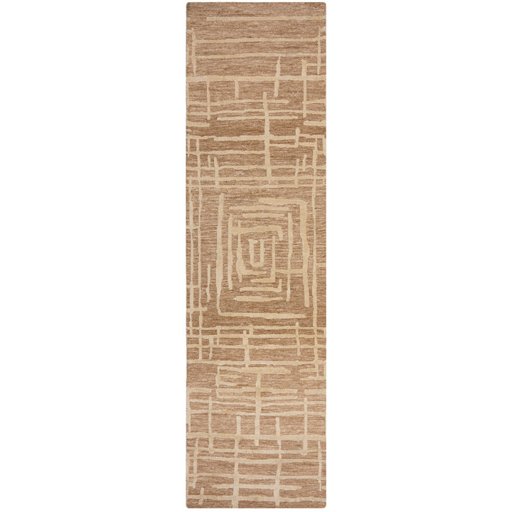 Teppich Kurzflor Labyrinth Muster - Geometrisch - Wohnzimmer_Läufer_
