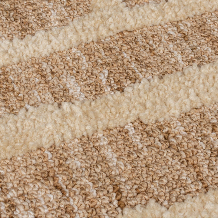 Teppich Kurzflor Labyrinth Muster - Geometrisch - Wohnzimmer_Senfgelb_Läufer_