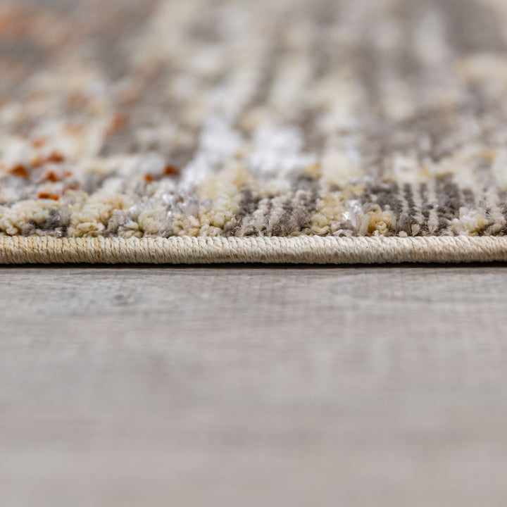 Teppich Abstrakt Recycelt  - Pflegeleichter Wohnzimmerteppich mit Glanz-Effekt_Läufer_