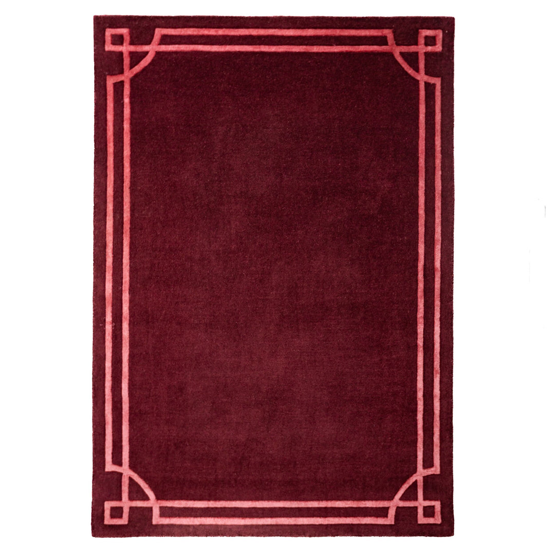 Teppich Kurzflor im Art-Déco-Stil - Klassische Bordüre - Wohnzimmer_Rechteckig_