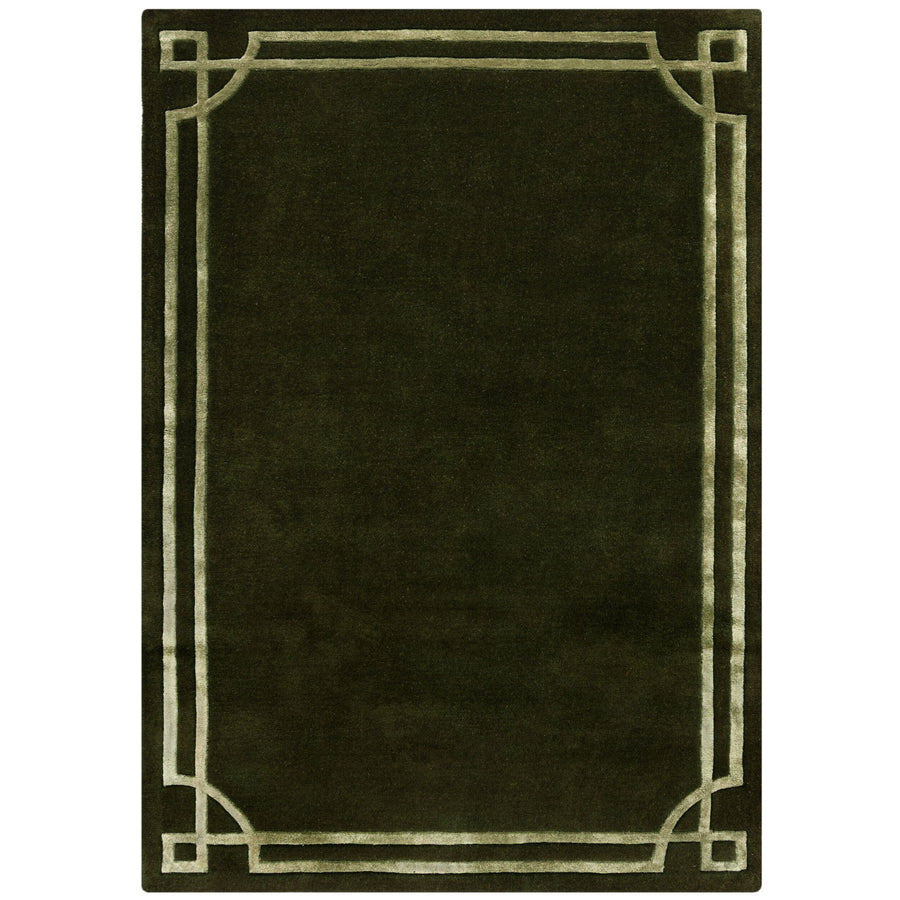 Teppich Kurzflor im Art-Déco-Stil - Klassische Bordüre - Wohnzimmer_Rechteckig_