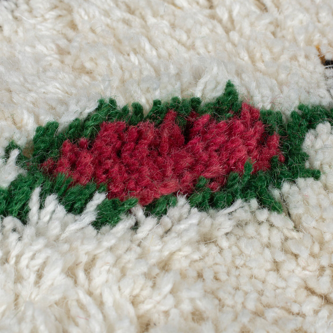 Teppich Berber-Stil handgetuftet aus reiner Wolle - Shaggy_Multicolor_Rechteckig_