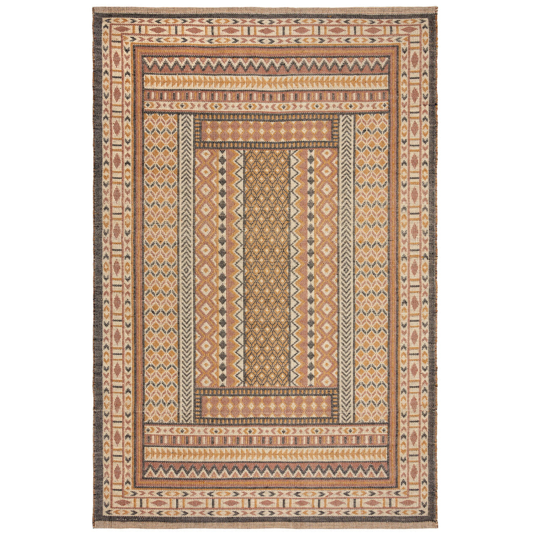 Teppich Kurzflor Ethno Muster - Orientalisch - Wohnzimmer_Rechteckig_