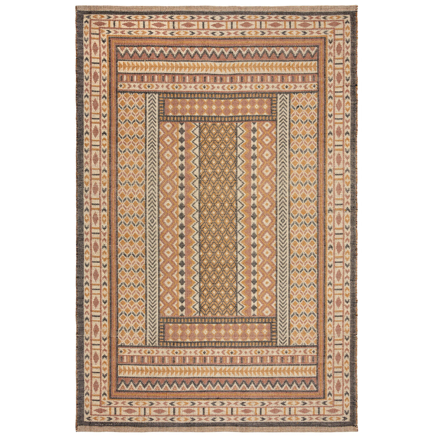 Teppich Kurzflor Ethno Muster - Orientalisch - Wohnzimmer_Rechteckig_