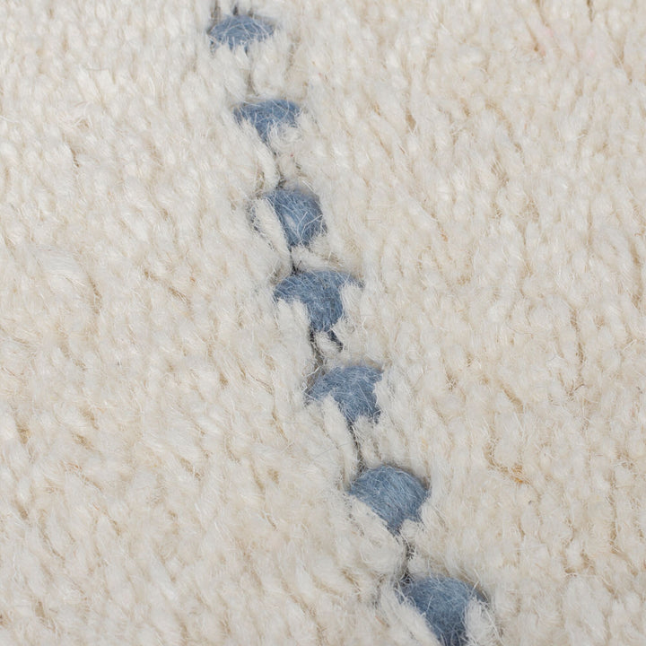 Wollteppich Linienstreifen Muster - Streifen - Wohnzimmer_Beige-Multicolor_Rechteckig_