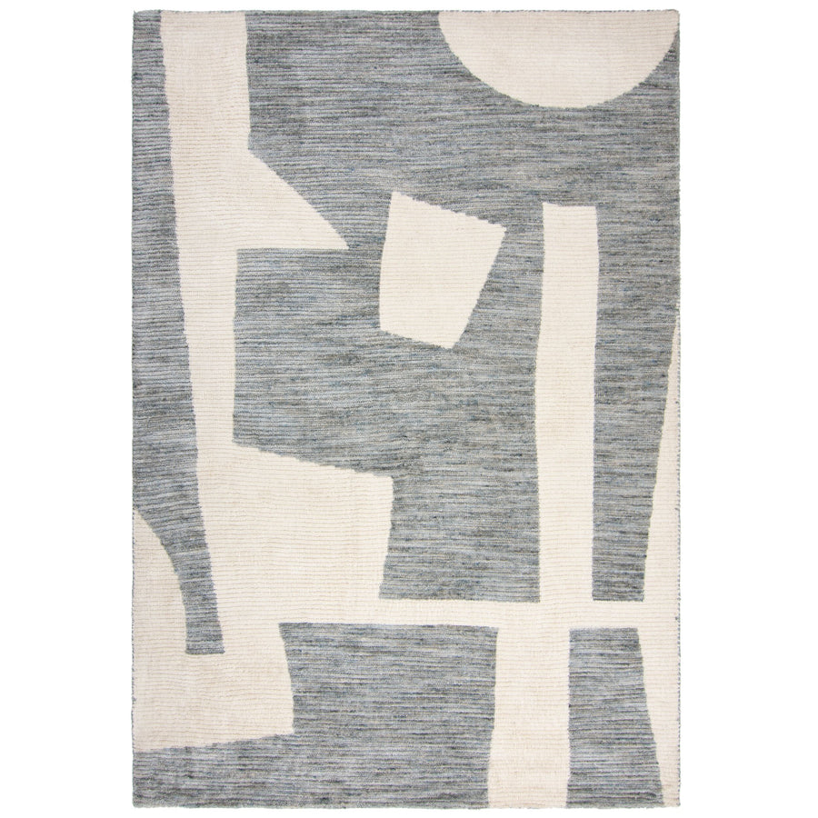 Teppich Kurzflor Collage Muster - Abstrakt - Wohnzimmer_Rechteckig_