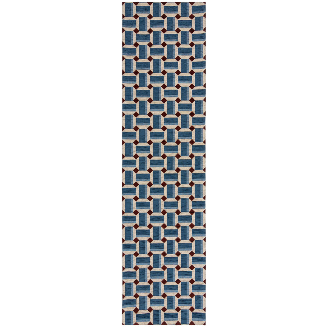 Teppich Kurzflor Würfel Muster - Geometrisch - Wohnzimmer_Läufer_