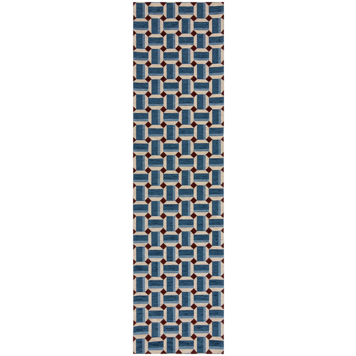 Teppich Kurzflor Würfel Muster - Geometrisch - Wohnzimmer_Läufer_