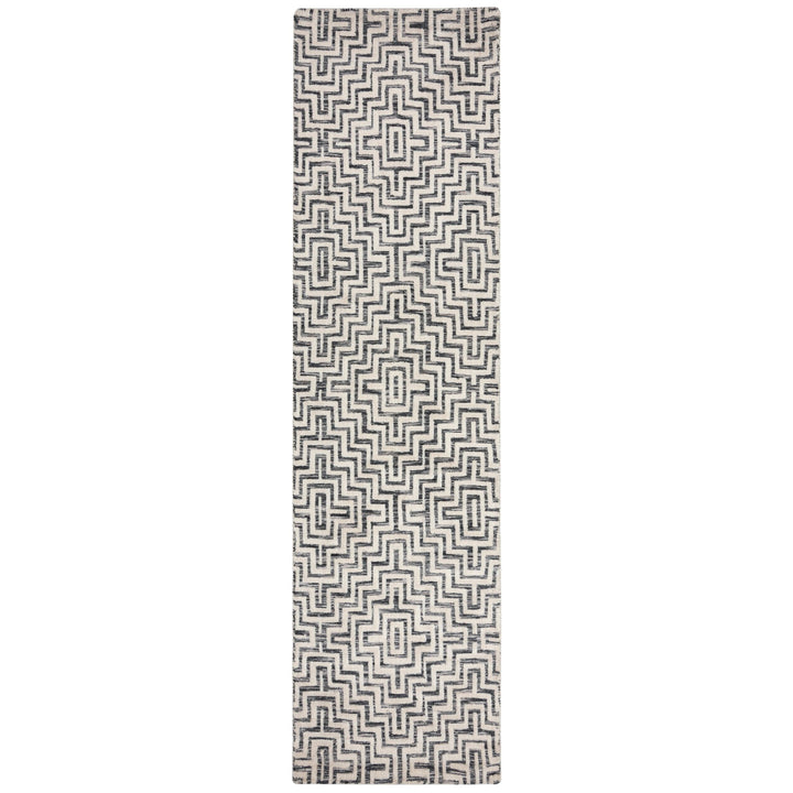 Teppich Kurzflor Zickzack Muster - Geometrisch - Wohnzimmer_Läufer_