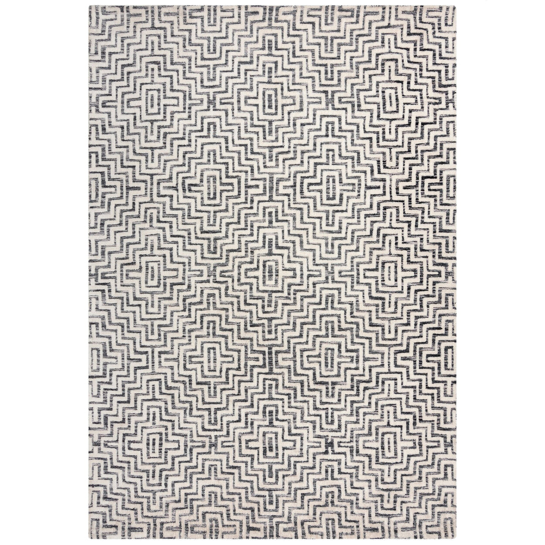 Teppich Kurzflor Zickzack Muster - Geometrisch - Wohnzimmer_Rechteckig_