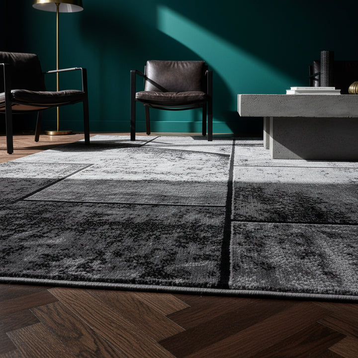 Teppich Handwäsche Kurzflor Steine Polypropylen Wohnzimmer_Läufer_