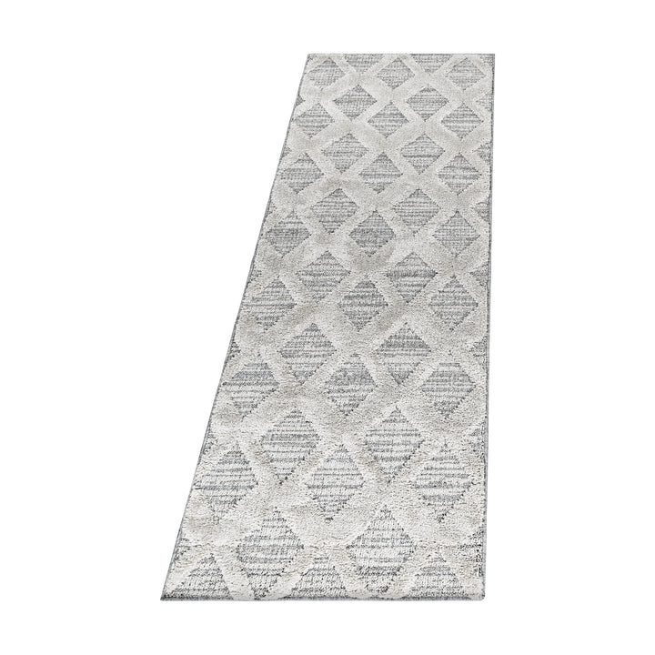 Teppich Hochflor Hoch-Tief Boho-Muster Polypropylen Wohnzimmer_Läufer_