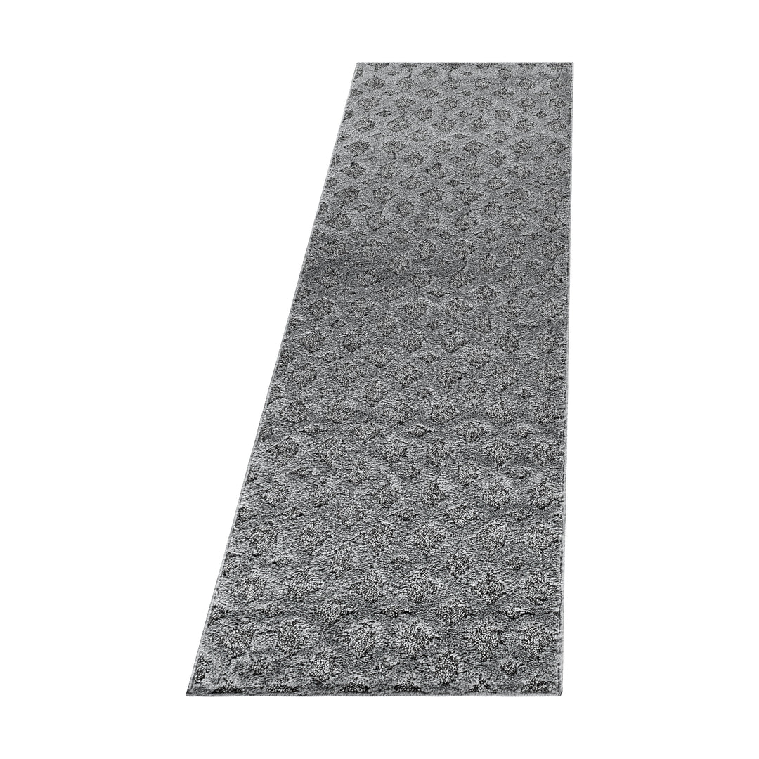Teppich Hochflor Hoch-Tief Geometrisch Polypropylen Wohnzimmer_Läufer_