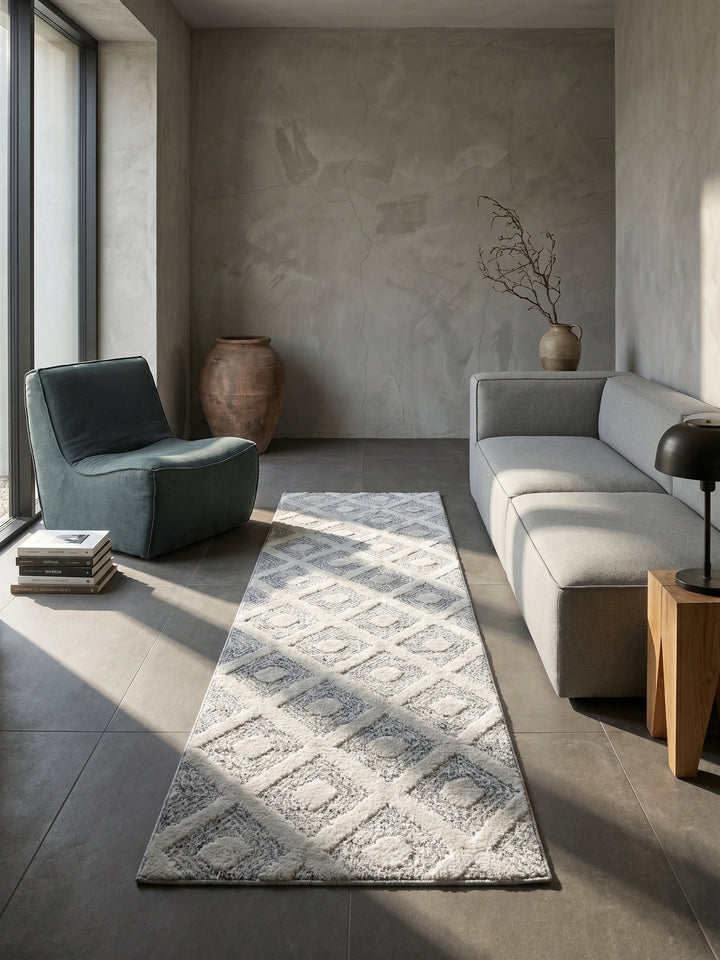 Teppich Grey Läufer im Wohnzimmer Einrichtungsidee_